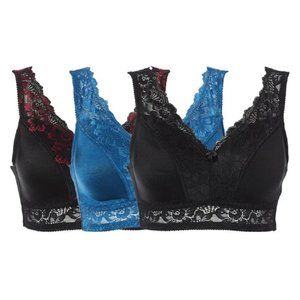 Rhonda Shear Pin-Up Bra w/Lace Back Detail  2X